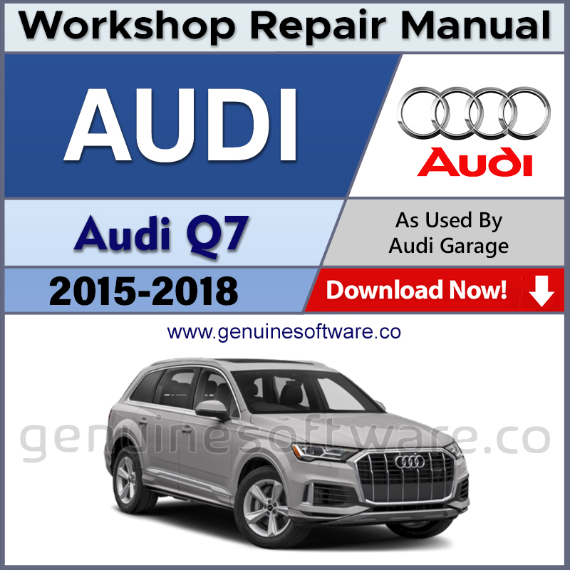 Audi Q7 Automotive Workshop Repair Manual - Audi Repair Software & Wiring Diagrams