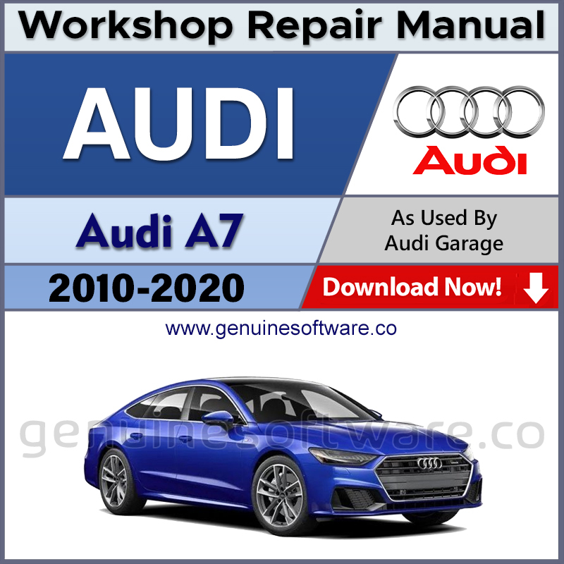 Audi A7 Automotive Workshop Repair Manual - Audi Repair Software & Wiring Diagrams