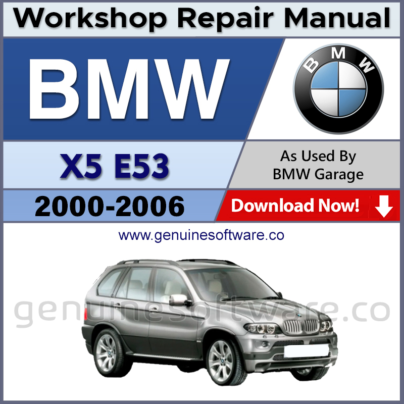 BMW X5 E53 Automotive Workshop Repair Manual - BMW X5 E53 Repair Software & Wiring Diagrams