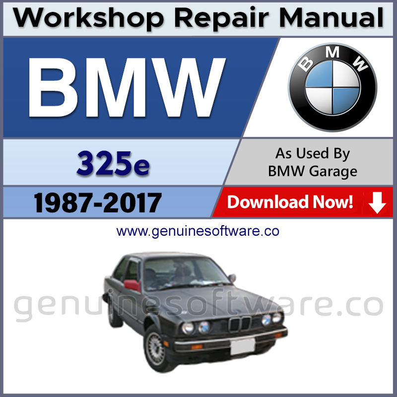 BMW 325e Automotive Workshop Repair Manual - BMW 325e Repair Software & Wiring Diagrams
