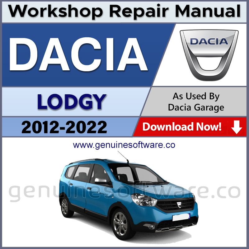 Dacia Lodgy Automotive Workshop Repair Manual - Dacia Lodgy Repair Software & Wiring Diagrams
