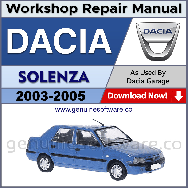 Dacia Solenza Automotive Workshop Repair Manual - Dacia Solenza Repair Software & Wiring Diagram