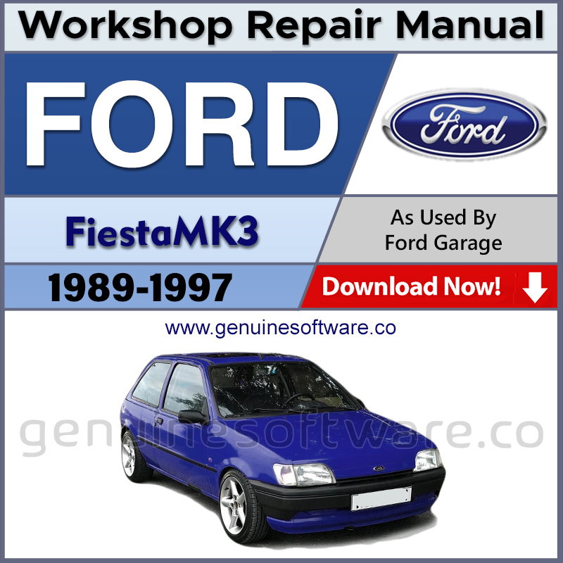 Ford Fiesta MK3 Automotive Workshop Repair Manual - Ford Fiesta MK3 Repair Software & Wiring Diagrams