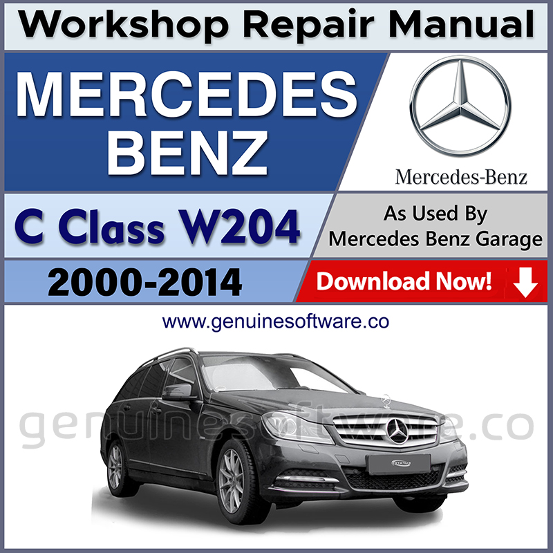 Mercedes C Class W204 Automotive Workshop Repair Manual - Mercedes Repair Software & Wiring Diagrams