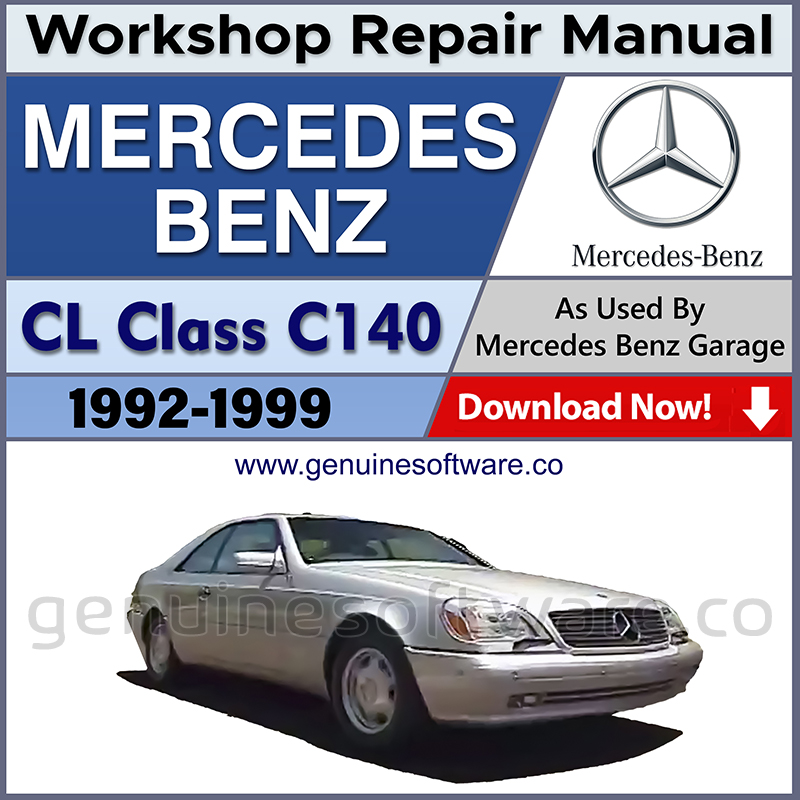 Mercedes C140 CL Class Automotive Workshop Repair Manual - Mercedes Repair Software & Wiring Diagrams