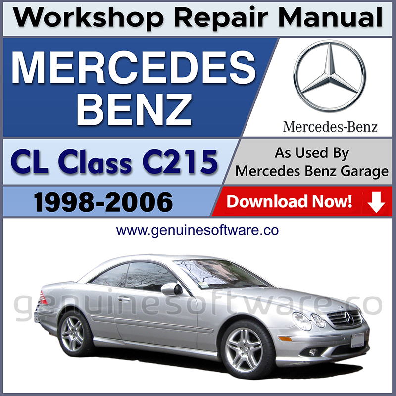 Mercedes C215 CL Class Automotive Workshop Repair Manual - Mercedes Repair Software & Wiring Diagrams