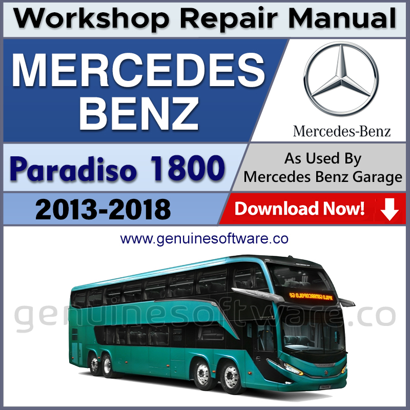 Mercedes Paradiso 1800 Automotive Workshop Repair Manual - Mercedes Repair Software & Wiring Diagrams