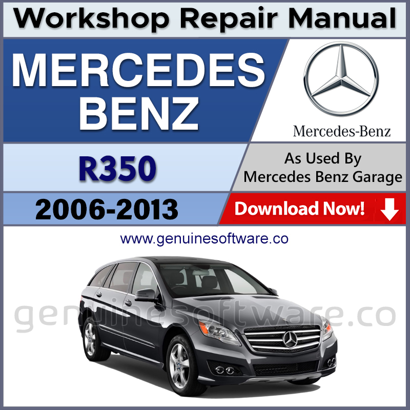 Mercedes R350 Automotive Workshop Repair Manual - Mercedes Repair Software & Wiring Diagrams
