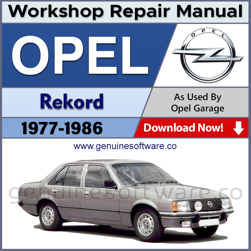 Opel Rekord Automotive Workshop Repair Manual - Opel Rekord Repair Software & Wiring Diagrams