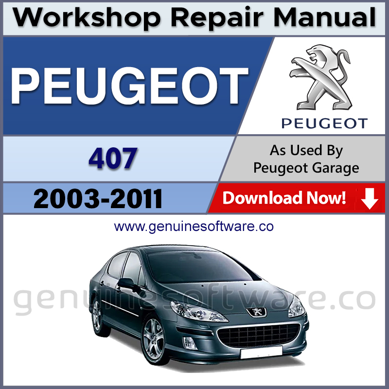 Peugeot 407 Automotive Workshop Repair Manual - Peugeot 407 Repair Software & Wiring Diagrams