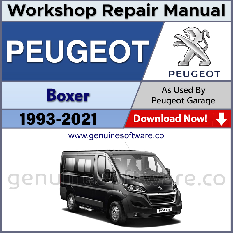 Peugeot Boxer Automotive Workshop Repair Manual - Peugeot Boxer Repair Software & Wiring Diagrams