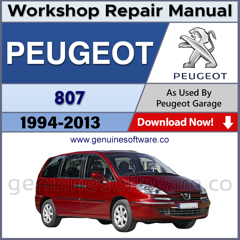 Peugeot 807 Automotive Workshop Repair Manual - Peugeot 807 Repair Software & Wiring Diagrams