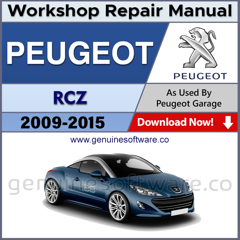 Peugeot RCZ Automotive Workshop Repair Manual - Peugeot RCZ Repair Software & Wiring Diagrams