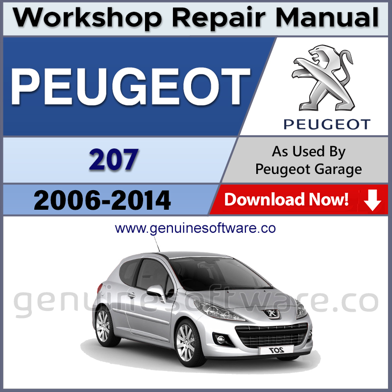 Peugeot 207 Automotive Workshop Repair Manual - Peugeot 207 Repair Software & Wiring Diagrams