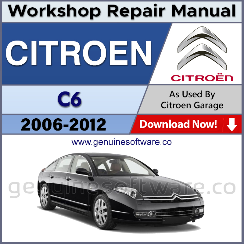 Citroen C6 Automotive Workshop Repair Manual - Citroen C6 Repair Software & Wiring Diagrams