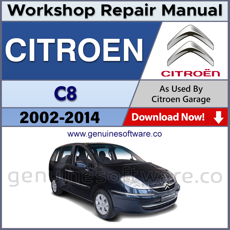 Citroen C8 Automotive Workshop Repair Manual - Citroen C8 Repair Software & Wiring Diagrams