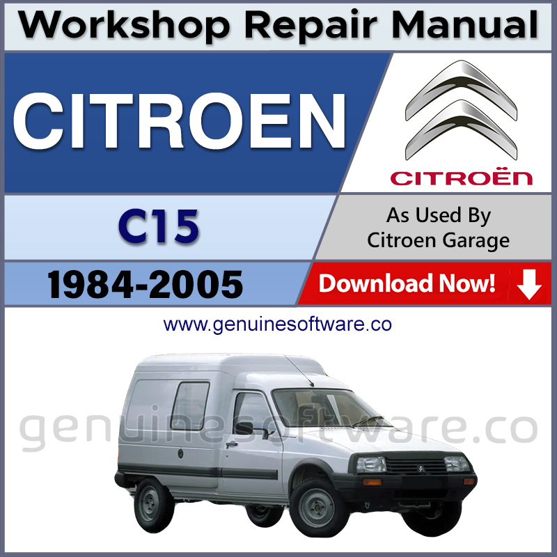 Citroen C15 Automotive Workshop Repair Manual - Citroen C15 Repair Software & Wiring Diagrams