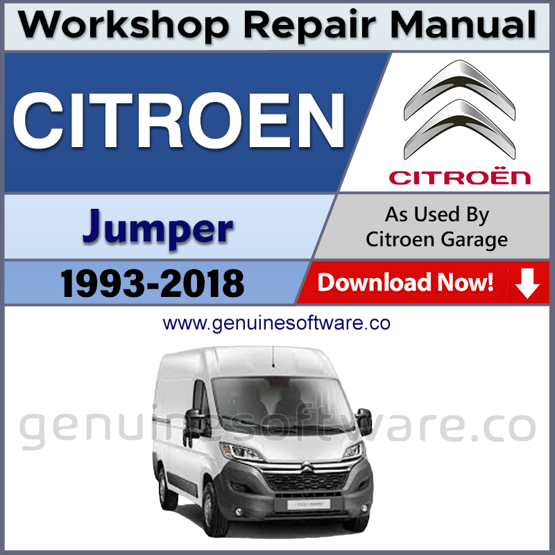 Citroen Jumper Automotive Workshop Repair Manual - Citroen Jumper Repair Software & Wiring Diagrams