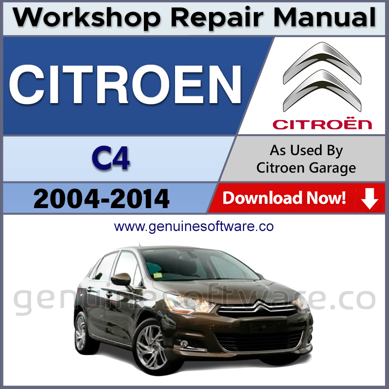 Citroen C4 Automotive Workshop Repair Manual - Citroen C4 Repair Software & Wiring Diagrams