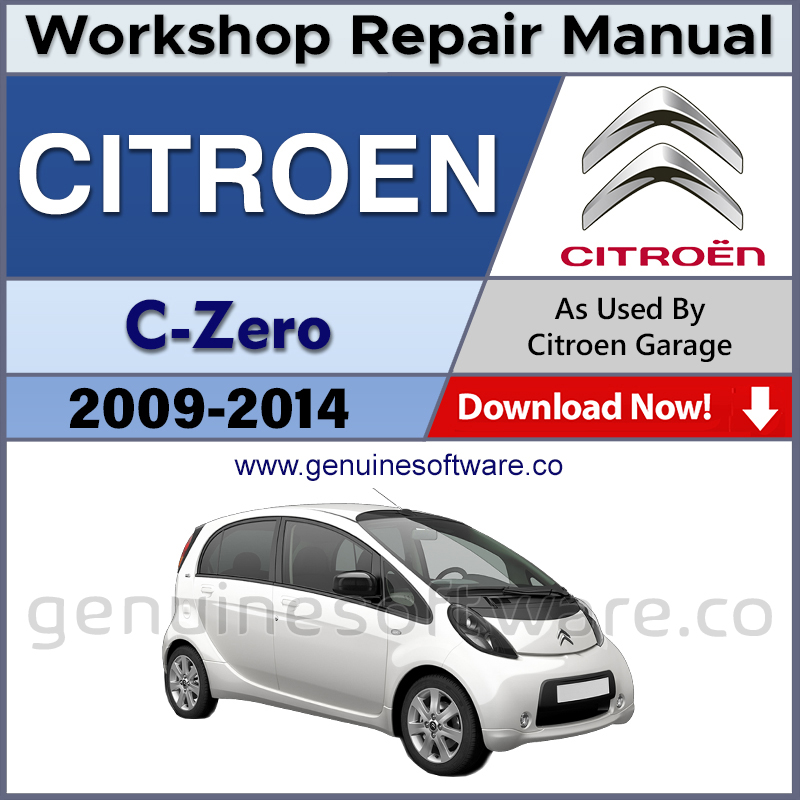Citroen C-Zero Automotive Workshop Repair Manual - Citroen C-Zero Repair Software & Wiring Diagrams